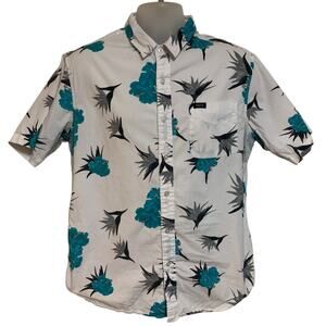 Matix Floral Button Down Shirt Mens Size L